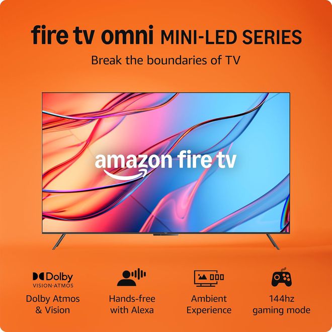 亚马逊推出全新 Omni Mini-LED 系列 Fire TV电视：QLED 4K 144Hz