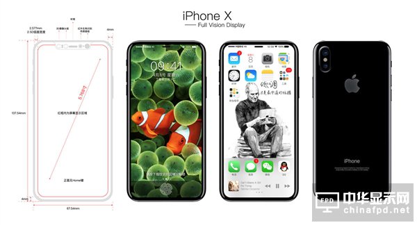 iPhone 8最新消息！iPhone 8外形准确参数、配置信息曝光：碾压小米6？