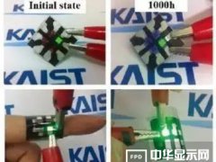 KIAST在编织物上实现OLED 1000小时的寿命和2mm的弯折半径