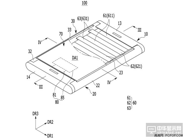 柔性屏黑科技 三星新专利展示卷轴手机