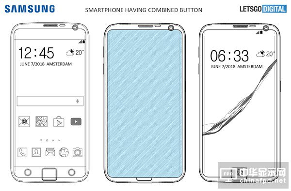 三星屏下指纹专利曝光：与物理按键的奇妙融合