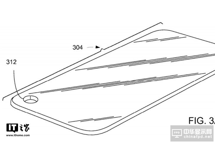 苹果屏幕开孔专利曝光：前置摄像头位于屏幕右上角