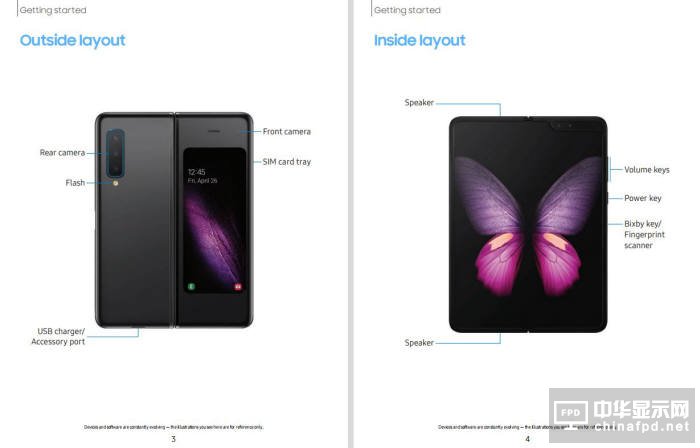 三星Galaxy Fold用户手册曝光：注明不得撕下保护膜