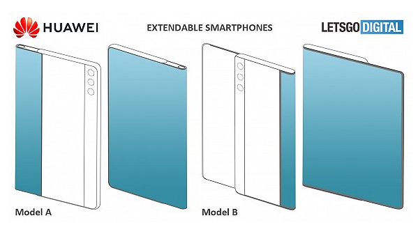 华为伸缩屏手机专利曝光：可将背面屏幕拉至正面